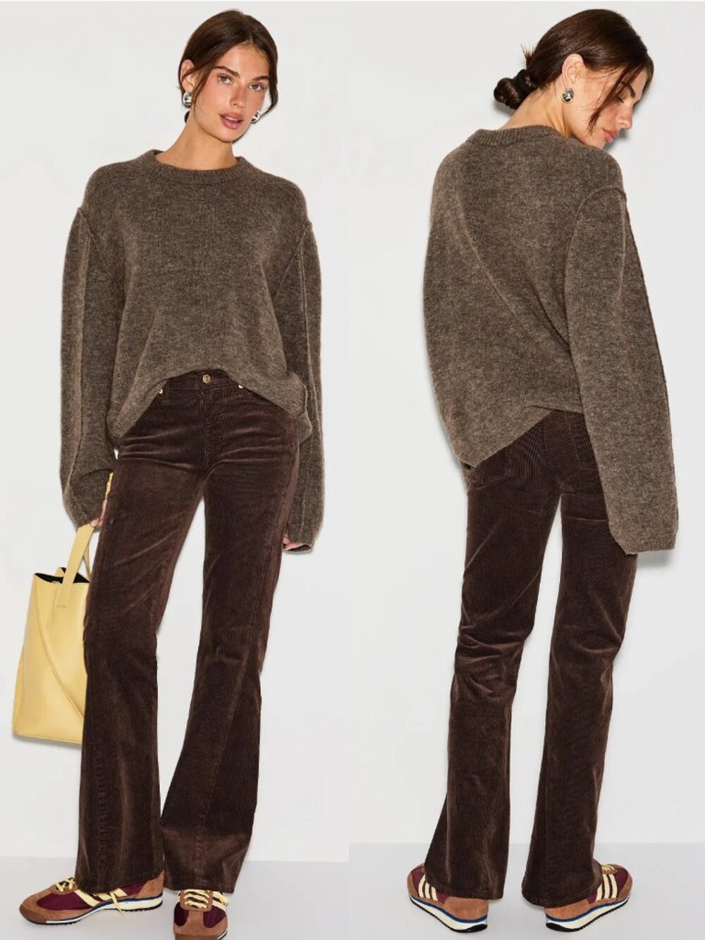 NWT New $248 7 For All Mankind Twisted Dojo Tailoress Corduroy Pants Size 25